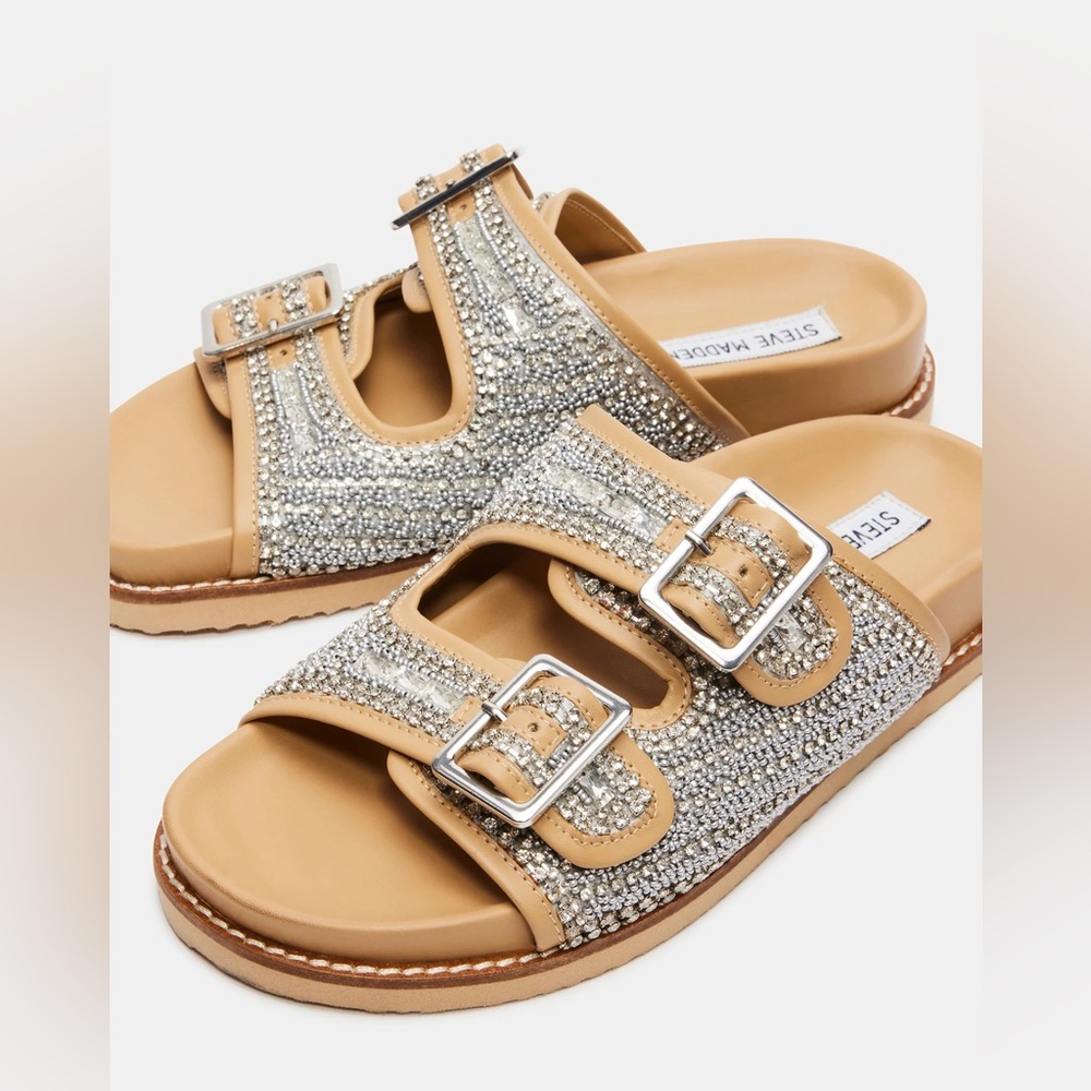 Steve Madden Cabo Rhinestone Sandel, size 9